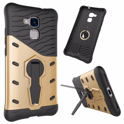 

Goowiiz Phone Case For Huawei Honor 5C7 LiteGT3 Luxury Armor TPUPC Silicone Hard Bracket Prevent falling