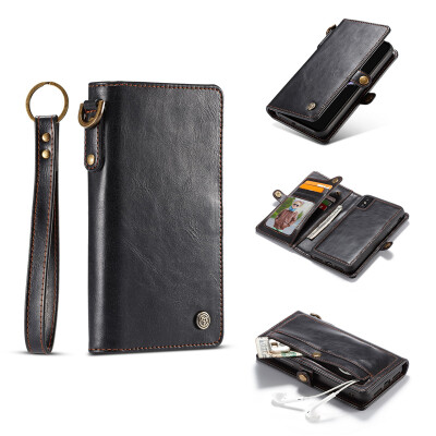 

Iphone 78X Luxury Leather Commerce Multi-function Wallet Card Clip Protection Phone case