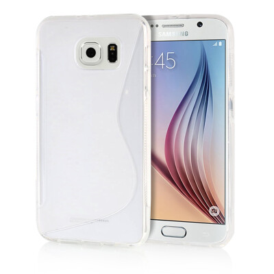 

MOONCASE S - Line Soft Flexible Silicone Gel TPU Skin Shell Back Case Cover for Samsung Galaxy S6 Clear