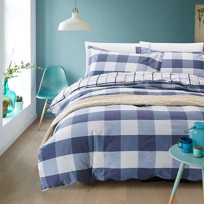 

Byford cotton bed set (duvet cover/fitted sheet/pillow case) 1.2/1.35m bed