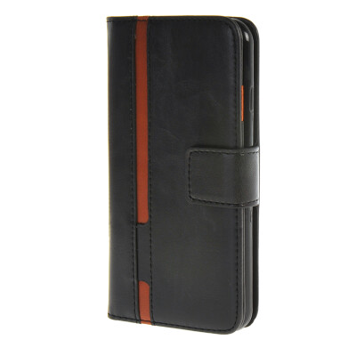 

MOONCASE Senior Leather Flip Wallet Card Slot Bracket Back чехол для Cover Apple iPhone 6 (4.7") чёрный