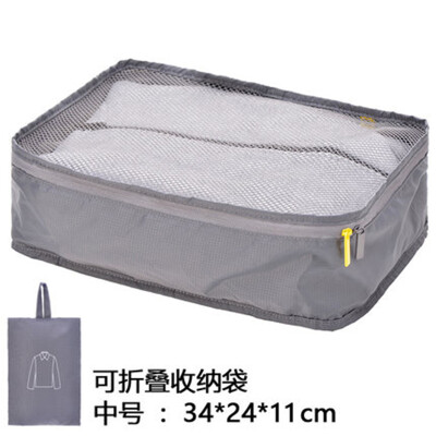 

90 points Portable Travel Storage Bags Bags Packing Clothes Organizing Storage Bags Large capacity Gray Medium