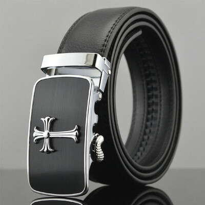 

Male Genuine Leather Belt Men Cowskin Leather Belt Automatic Buckle Fashion Designer High Quality MenS Belts