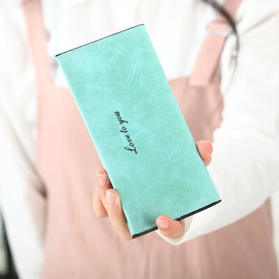 

New Womens Simple Long Section Thin Wallet Multi-card Bit Purse