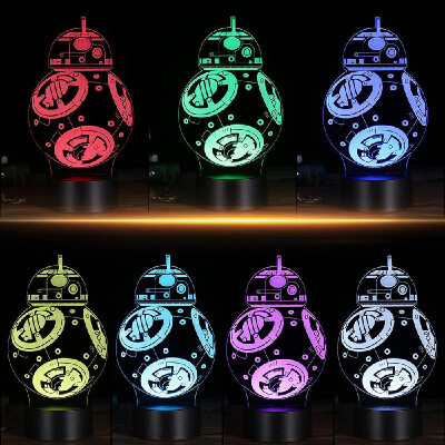 

3D LED Desk Lamp Illusion Colorful Plastic Base Table Night Light Multicolored Unique Shape Home Use Indoor Decoration Surprise