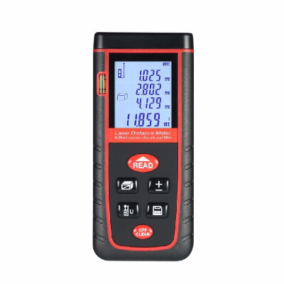 

100m Mini Handheld LCD Digital Laser Distance Meter High-precision Rangefinder Distance Area Volume Measurement 30 Groups Data Sto