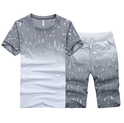 

New Summer Fashion Men&39s Short Sleeve T Shirt Suit 4 Colors T shirtpants