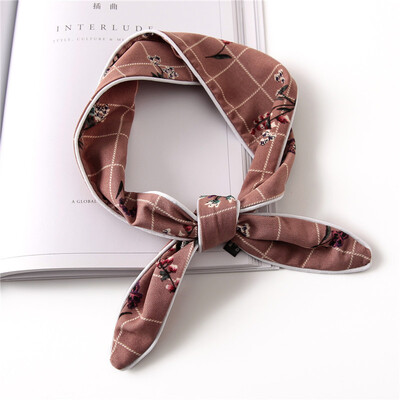 

Guttavalli Fashion Girls Красочные геометрические ученики связывают Маленькие шевроны Летние мужские полоски Шарфы Женщины Мягкие цветы Tie