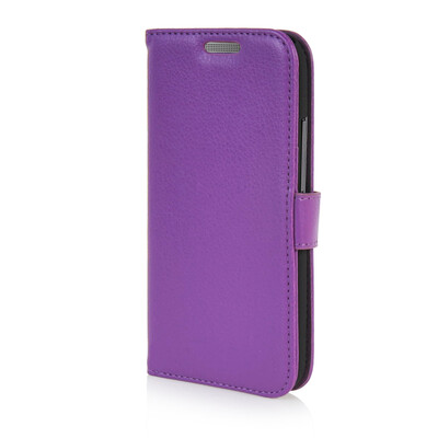 

MOONCASE High quality Leather Wallet Flip Card Slot Pouch Stand Shell Back Case Cover for HTC One Mini 2 M8 Mini Purple