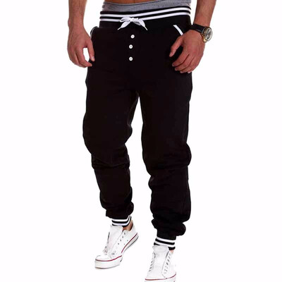 

Mens Fashion Solid Color Pants Outdoor Sports Casual Jogger Pants