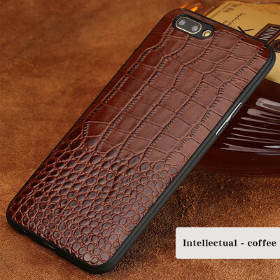 

Genuine Leather Phone Case For iPhone X Case Crocodile Texture All-inclusive Case For 6 6S 7 8 Plus Case