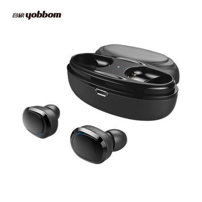 

YOBBOM true wireless Bluetooth headset T12 mini ultra small invisible sports car business earplugs call music running headset mobile phone universal version