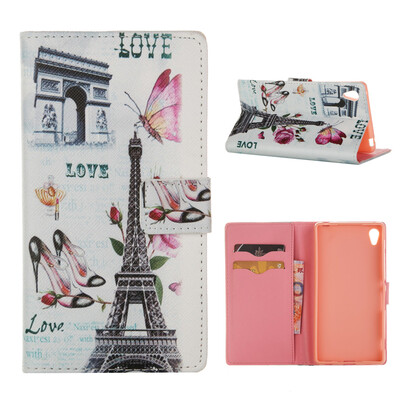 

MOONCASE Case for Sony Xperia Z4 Flip PU Leather Fold Wallet Card Slot Kickstand Back Case Cover [Pattern series] /a09
