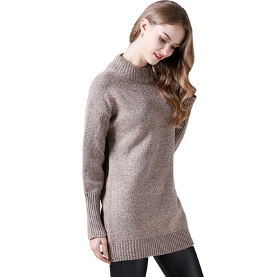 

BURDULLY Fashion Slim Turtleneck Sweater Pullovers Female 2018 Spring Autumn Knitted Long Oversize Sweater Women Pullover Tops