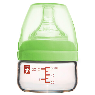 

Gb good child breast milk real wide glass bottle 60ml powder green