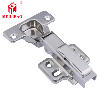 

Meilibao stainless steel hinge 6 Pack wardrobe cabinet door hydraulic damping buffer aircraft cabinet hinge 366-1 straight bending fixed