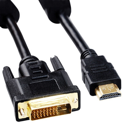 

Fergie Kappa (cabos) hdmi to dvi line dvi-d to hdim линия преобразования линий высокой четкости компьютер hdmi дисплей поворота dvi 1 м черный F004801