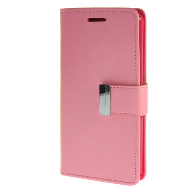 

MOONCASE Case for Sony Xperia E3 Flip Leather Wallet Card Slot Bracket Back Cover Pink
