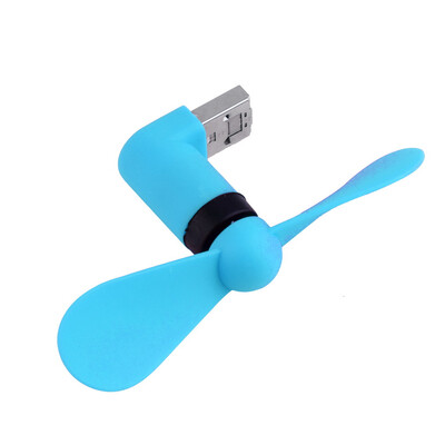 

Портативный мини OTG Micro USB Большой Ветер вентилятор охлаждения для ноутбука настольный телефон синий