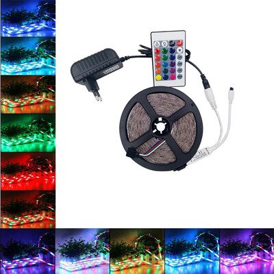 

2835 LED Strip Light RGB Kits With 24key Controller&LED Power Supply