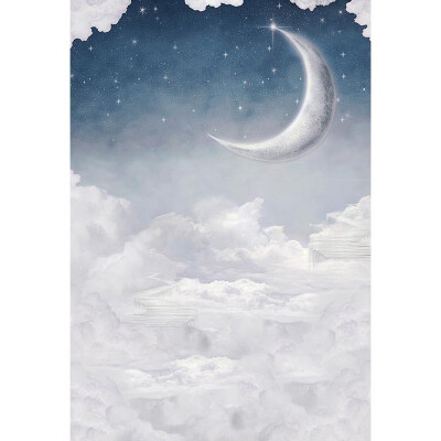 

New Moon Photo Backdrop 57FT Vinyl Fabric Cloth Digital Printing Background -3165