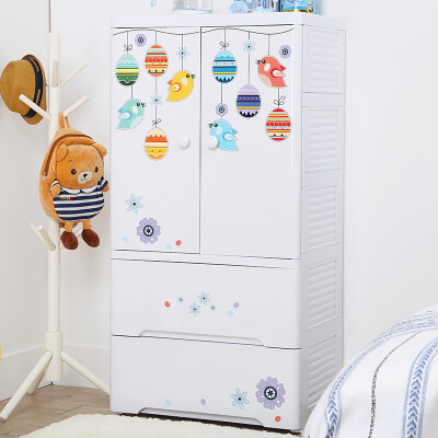 

Also elegant drawer plastic storage cabinet cartoon storage cabinet finishing cabinet childrens wardrobe to increase widened five-layer hanging style 2 drawer