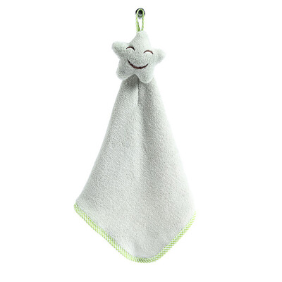 

Cntomlv Smiling Face Hanging Hand Towels Kitchen Towel Coral Velvet Absorbent Lint-Free Cloth Dishcloths Easy to clean