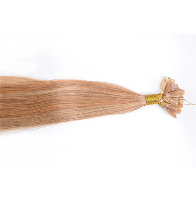 

BHF HAIR Fusion hair extensions Pre Bonded Nail U Tip Real Human Hair Extensions Platinum Blonde Color 1gs 20g pack