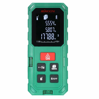 

KKmoon 80m Portable Handheld Digital Laser Distance Meter High Precision Range Finder Length Area Volume Measurement 20 Group Data