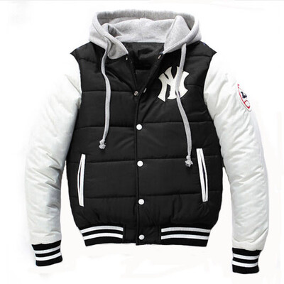 

Zogaa New Autumn And Winter Men's Cotton-padded Clothes New York Yankees NY Logo Baseball Clothes