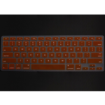 

Новая оранжевая силиконовая Клавиатура Мягкая обложка протектор для MacBook про 13/15/17” 82404