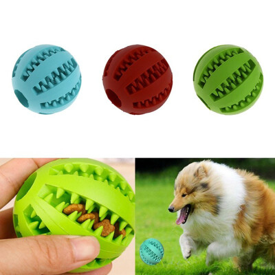 

Cntomlv Pet Dog Chew Toy Food Dispenser Ball Bite-Resistant Clean Teeth Natural Rubber