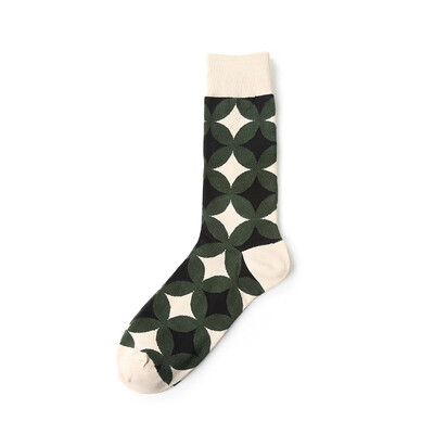 

Cozy Men Geometric Pattern Knitted Crew Fashion Boot Socks