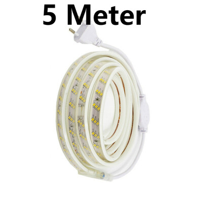 

Waterproof 220V Led Strip 2835 180LedsM With EU Power Adapter Flexible LED Tape Ribbon outdoor 1M 2M 5M 10M 15M 20M