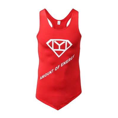 

3D Three Dimensional high elastic Quick Dry sweat&fitness mens sports vest