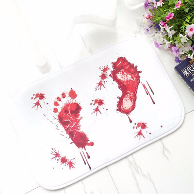 

Creative Foot Blood Stains Pattern Antiskid Floor Mat