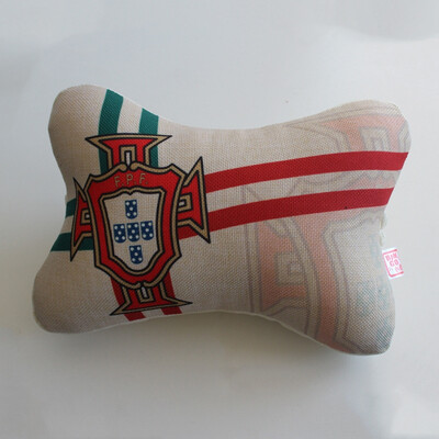 

Russia World Cup 2018 Automobile Cotton Hemp Bone Pillow Cartoon Head Pillow Neck Pillow Fans Souvenirs