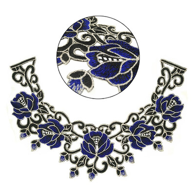 

Lace Embroidered Venise Floral Neckline Neck Collar Trim Clothes Sewing Applique