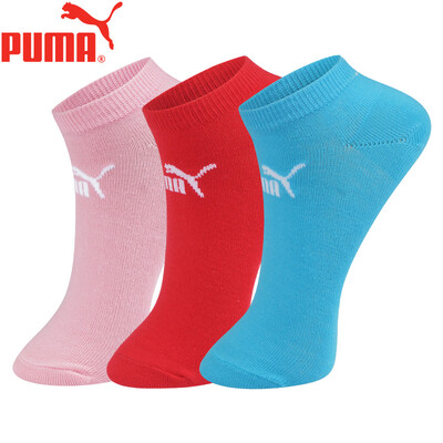 

PUMA Hummer Socks Womens Basic Boat Socks 3 Pairs WhiteBlack
