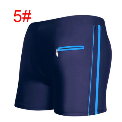 

Mens Soft Boxer Breathable Beach Shorts Plus Size Zipper Pocket Swimwear Trunks