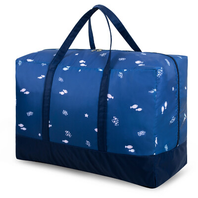 

Jingtang Oxford cloth quilt storage bag Clothes&clothes storage bag sorting bag duffel bag travel storage bag storage bag deep sea small fish medium