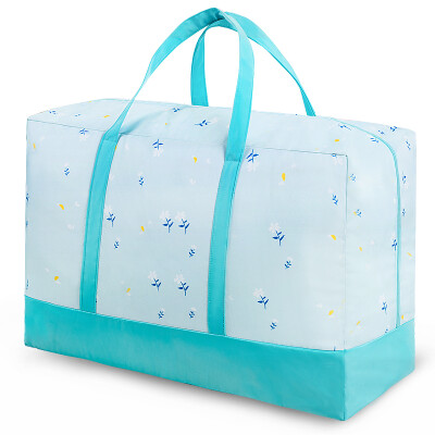 

Jingtang Oxford cloth quilt storage bag Clothes&clothes storage bag sorting bag duffel bag travel storage bag storage bag sky blue small flower extra large