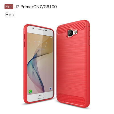 

For Samsung Galaxy J7 prime Carbon Fiber Phone Cases Soft TPU Anti-Knock Cover For Samsung Galaxy J7 prime Case