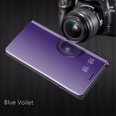 

Samsung Galaxy J2 Pro 2018 Luxury Slim Mirror Flip Shell Stand Leather Smart Clear View Window Cover Phone Case