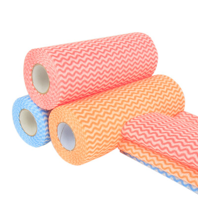 

Ting lazy rags decontamination water absorbing wet&dry disposable dish cloth non-stick oil kitchen cleaning cloth 55 pieces 2 roll TH7587
