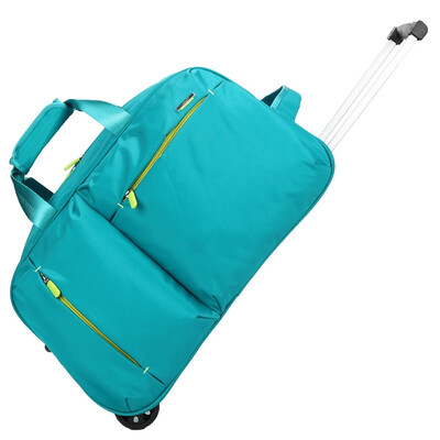 

Cara sheep Carany CX8430 turquoise green trolley bag travel bag portable large capacity men&women luggage bag folding 20-inch boarding bag waterproof