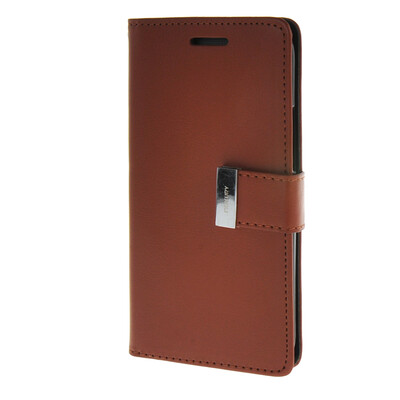 

MOONCASE чехол для HTC One M8 Flip Leather Wallet Card Slot Bracket Back Cover Brown