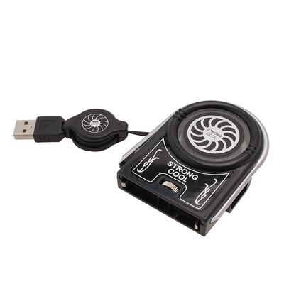 

Mini Vacuum USB Cooler Air Radiator Laptop Notebook Cooling Fan Blue LED Light