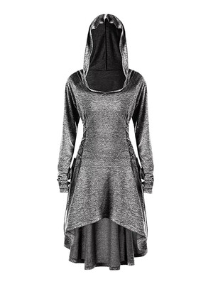 

Fashion womens hooded long sleeved blouse