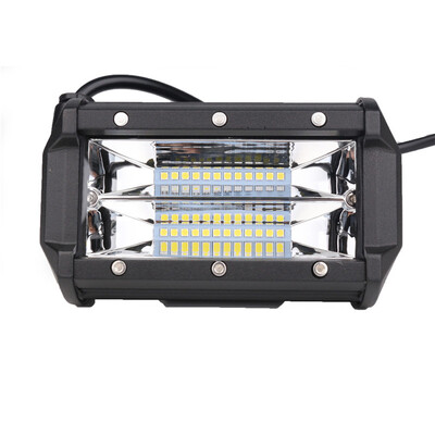 

1pcs Motorcycle light truck 12V24v led bar light off-road vehicle car LED spotlight 72w white light